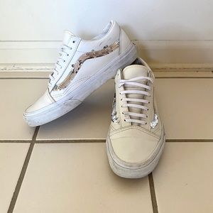 Leather Sequin Vans (Sz. 8)